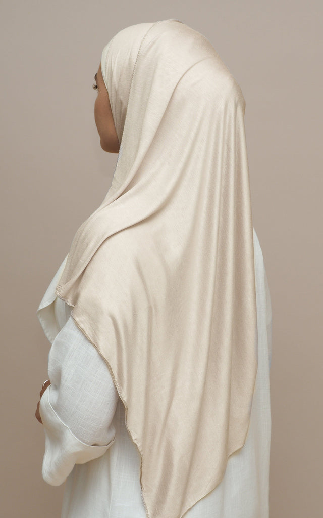 beige jersey hijab