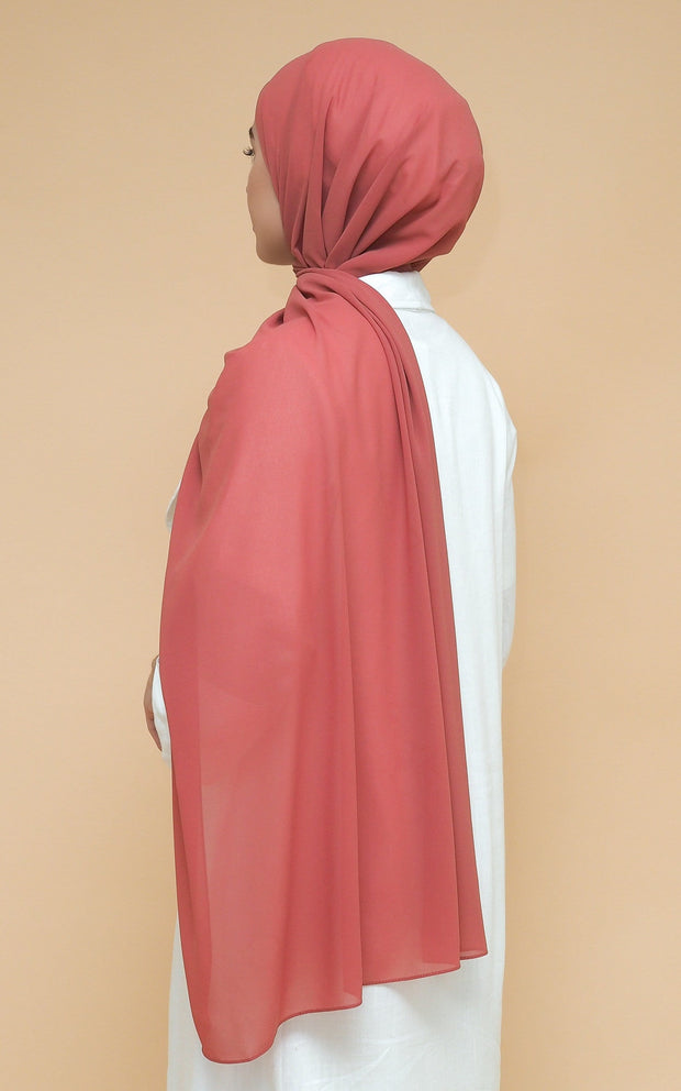 Chiffon Hijab - Faded Rose