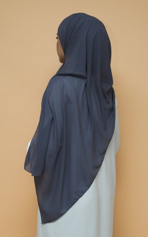Soft Chiffon Hijab - Grey