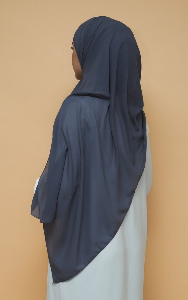 The Modest Online Soft Chiffon Hijab in color Grey