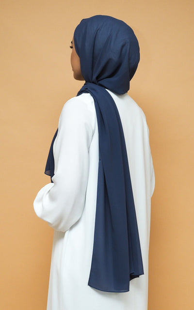 Chiffon Hijab - Jeans Blue