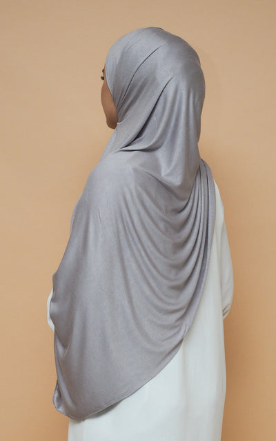 Jersey Hijab - Silver