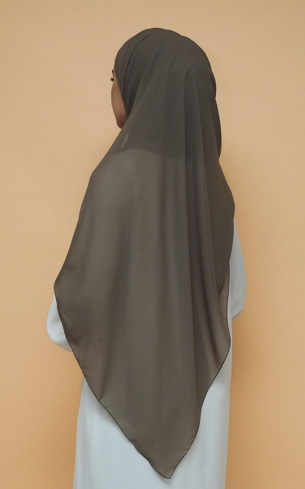Soft Chiffon Hijab - Khaki