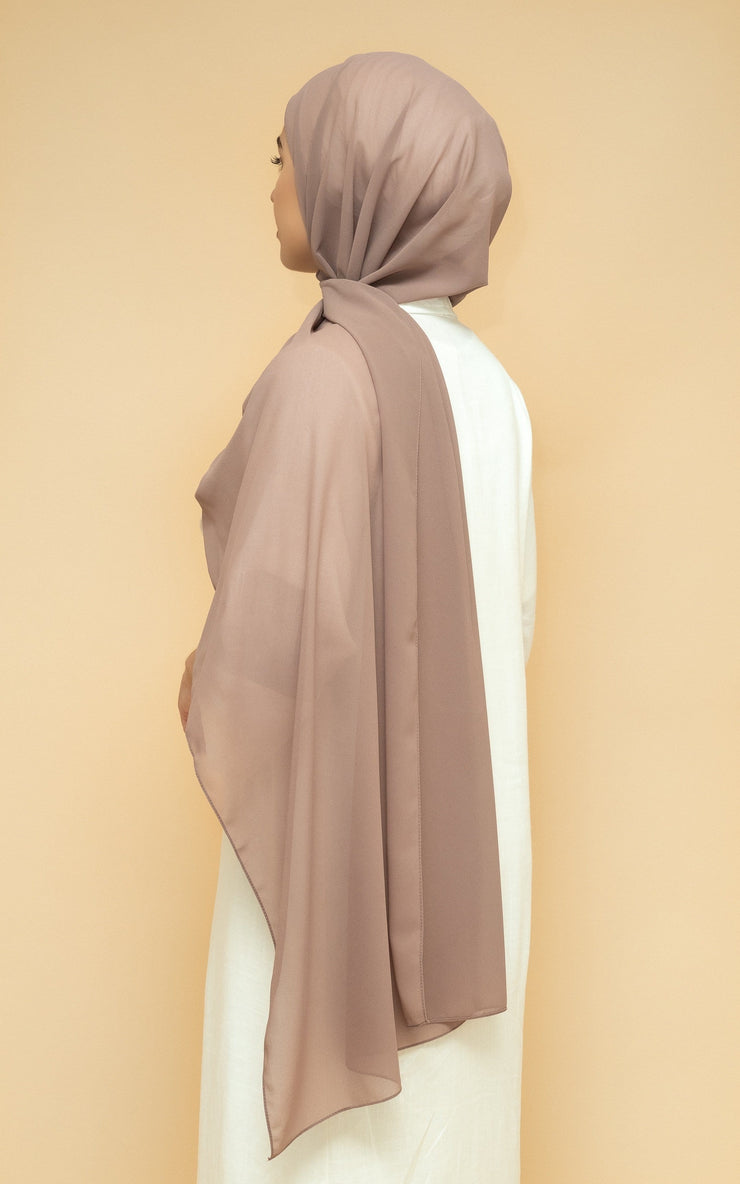 Chiffon Hijab - Nude Pink
