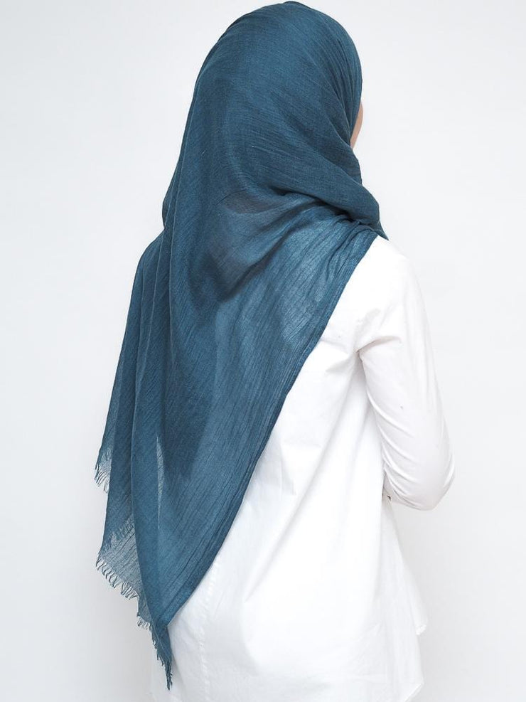 Wool Mix Hijab -Teal