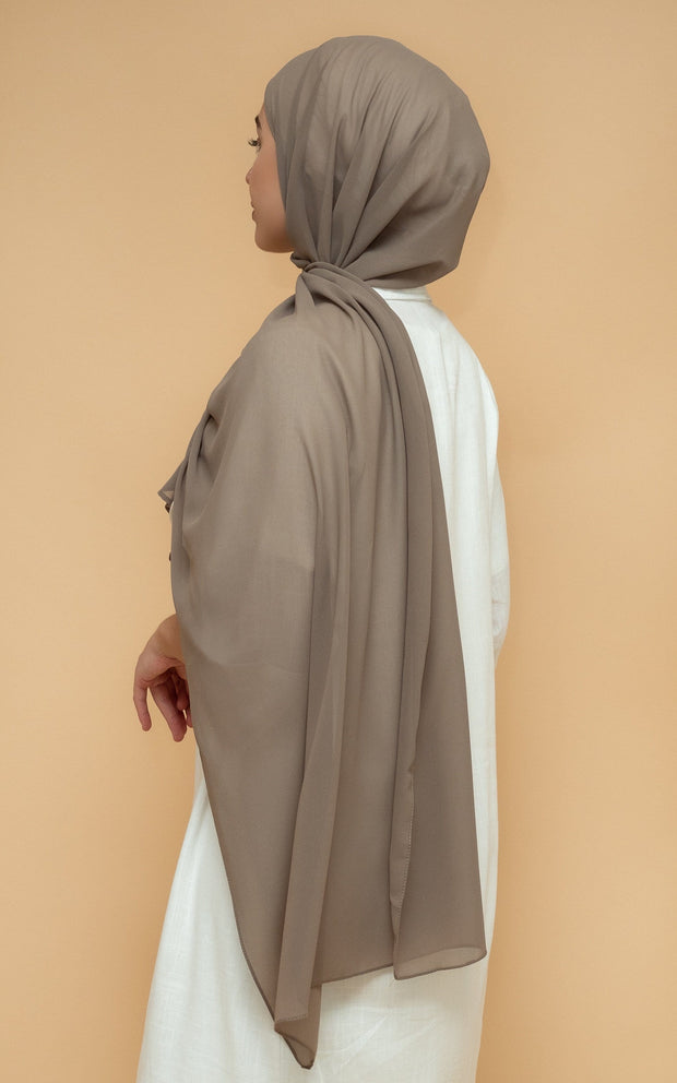 Chiffon Hijab - Pale Khaki