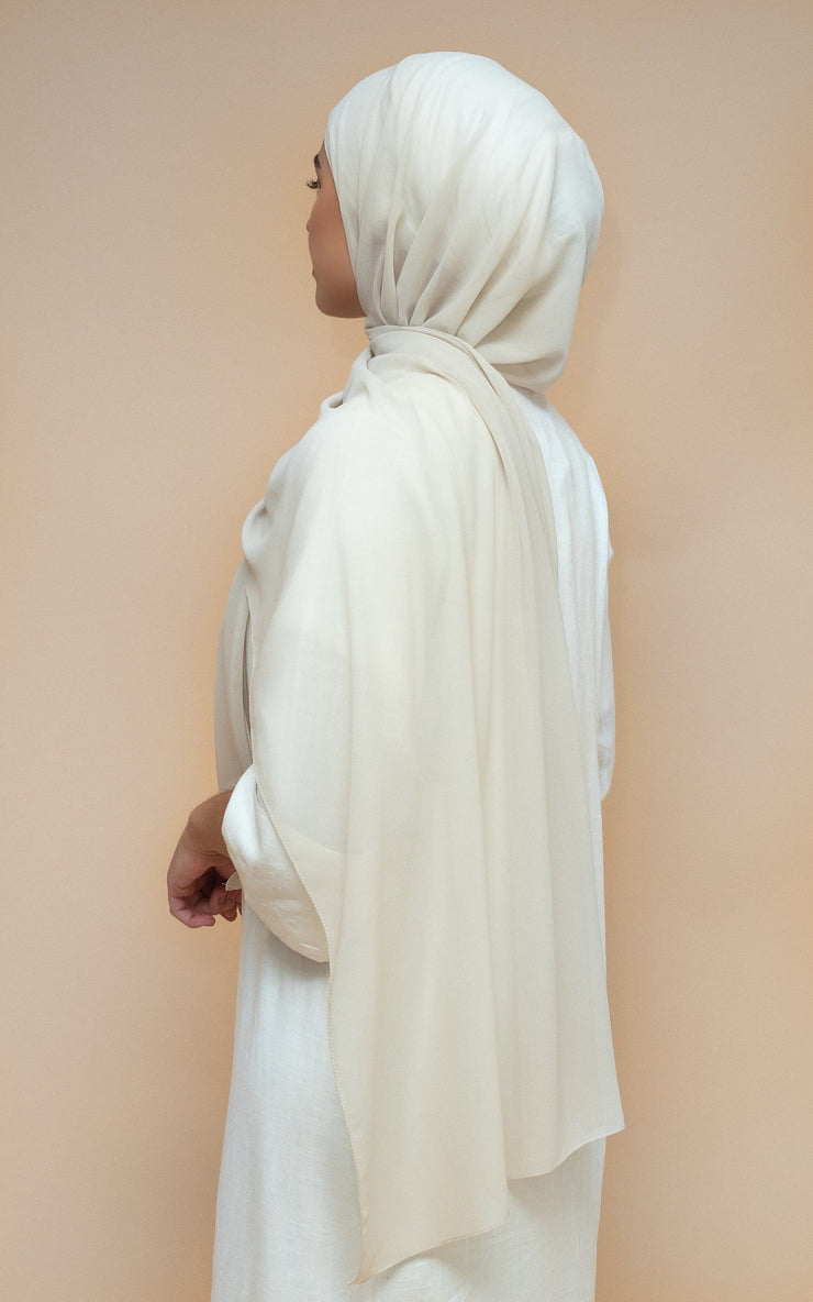 Chiffon Hijab - Pale Nude