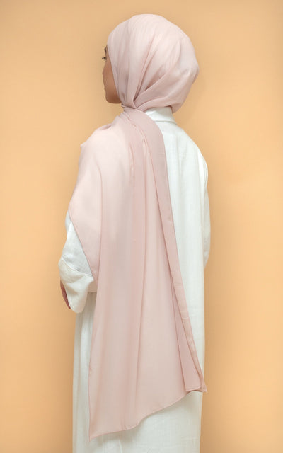Chiffon Hijab - Pastel Rose