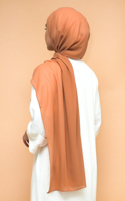 Chiffon Hijab - Pecon Brown