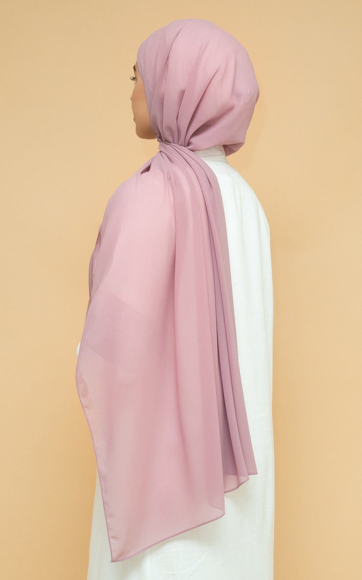 Chiffon Hijab - Rose Taupe