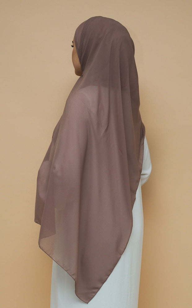 Soft Chiffon Hijab - Saddle