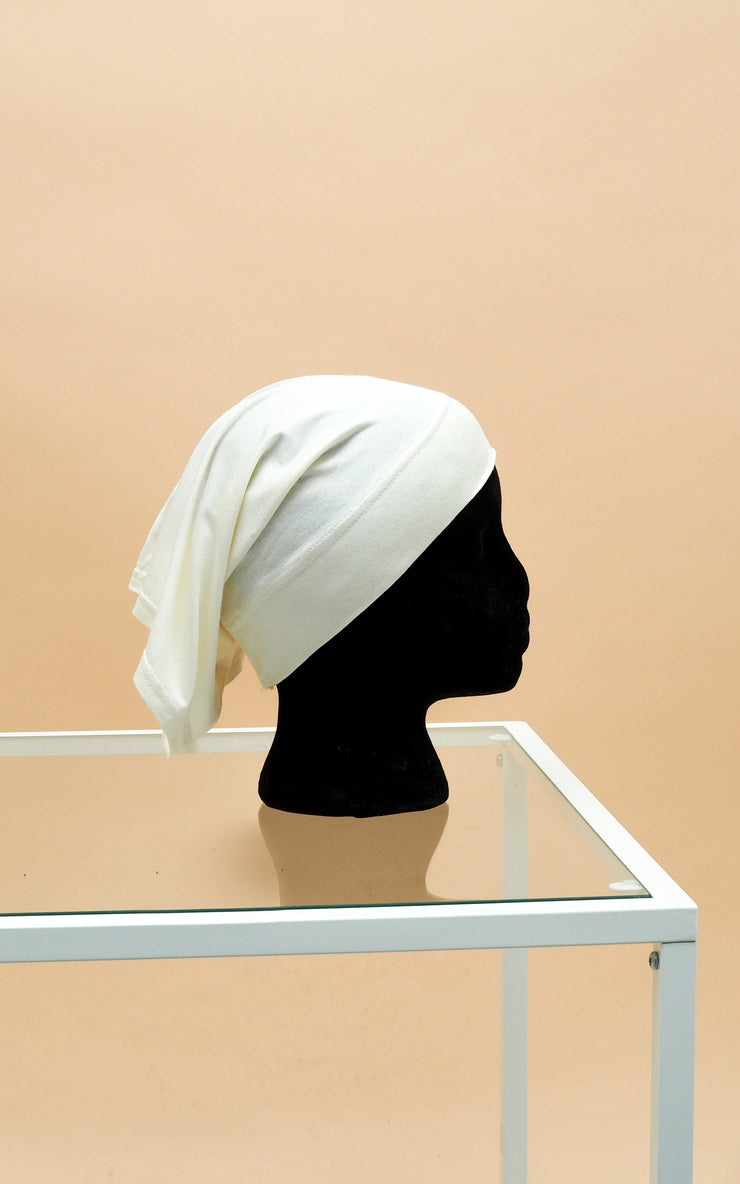 Tube Hijab Underscarf - Creamwhite